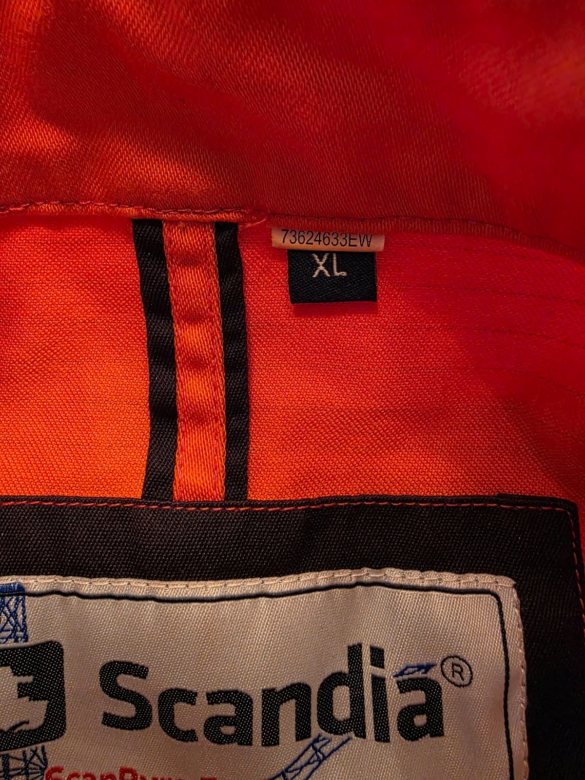 New Scandia ScanPyro Endurance Bright Orange XL Reflective FR Maritime Coveralls