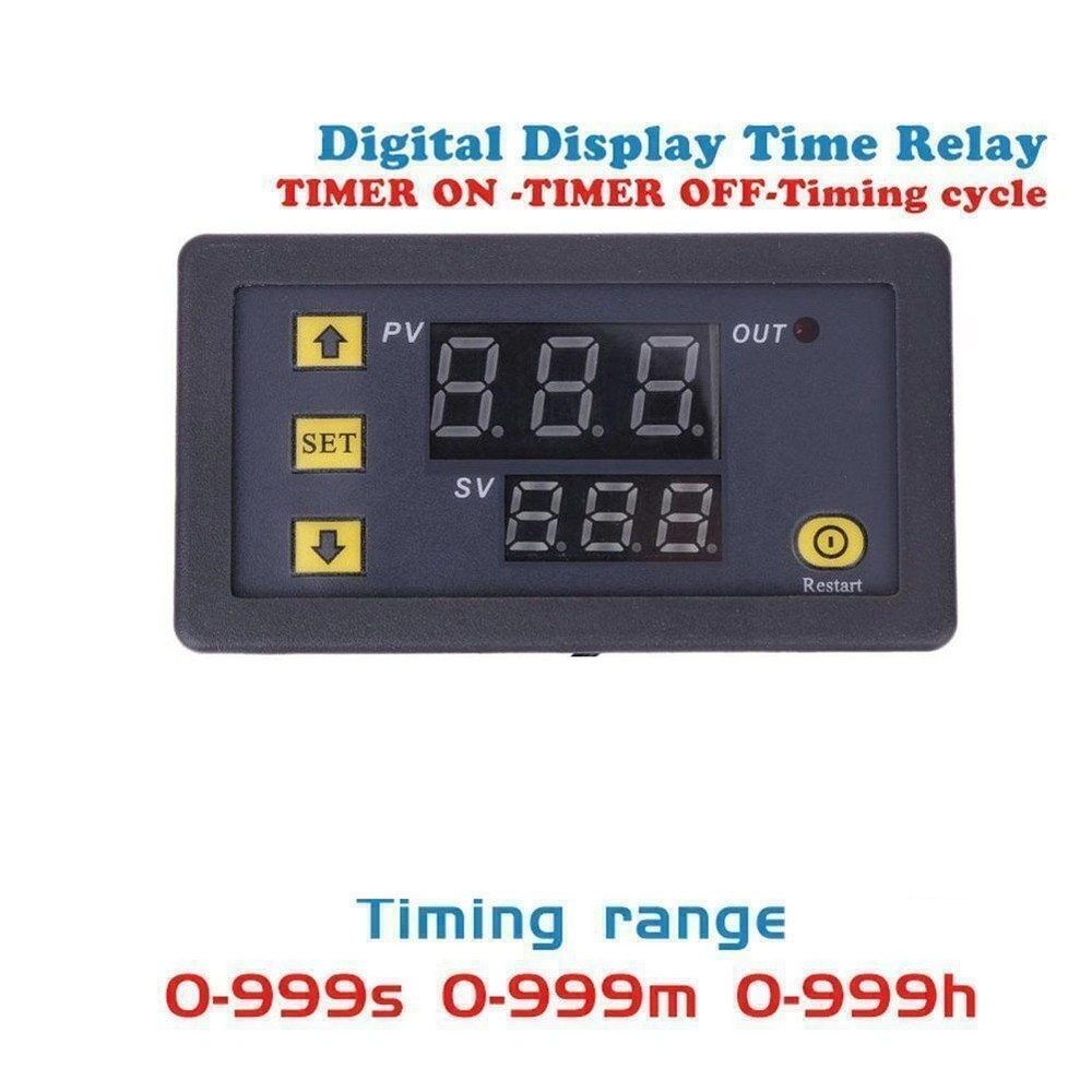 AC Timer Switch Cycling Module Digital Display Time Delay Relay Timing Led USA