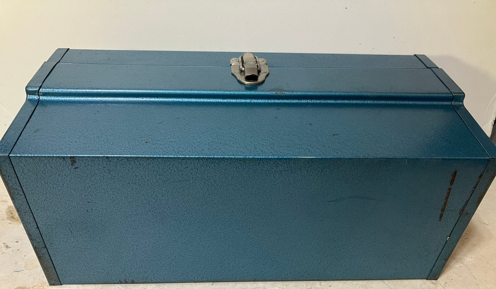 Gilbert Erector Set Blue Tool Box Instructions Original 1969
