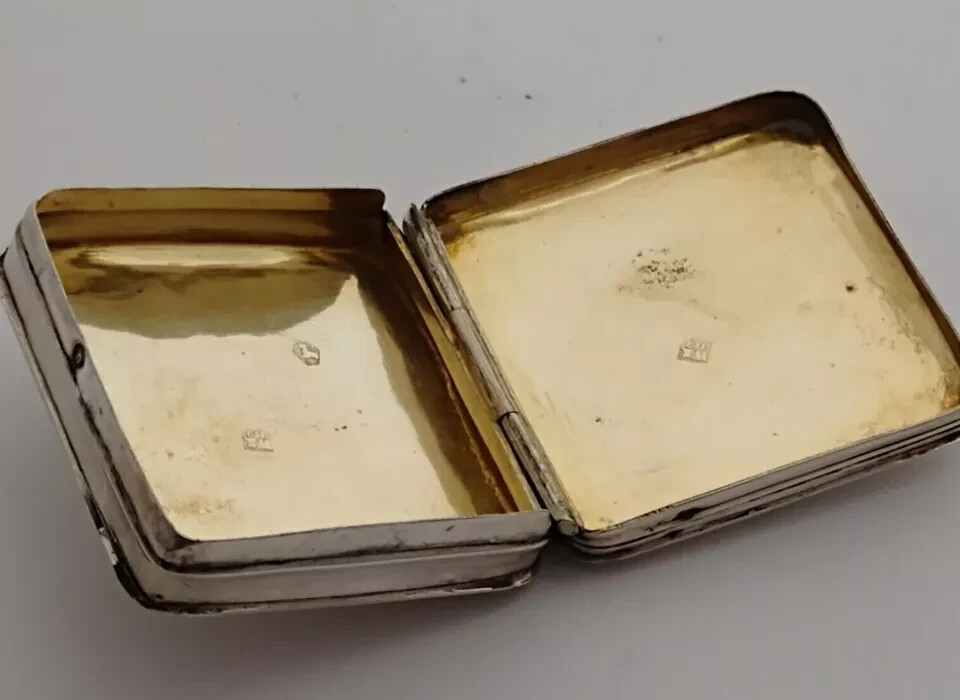 Antique Dutch Solid Silver Peppermint Bo