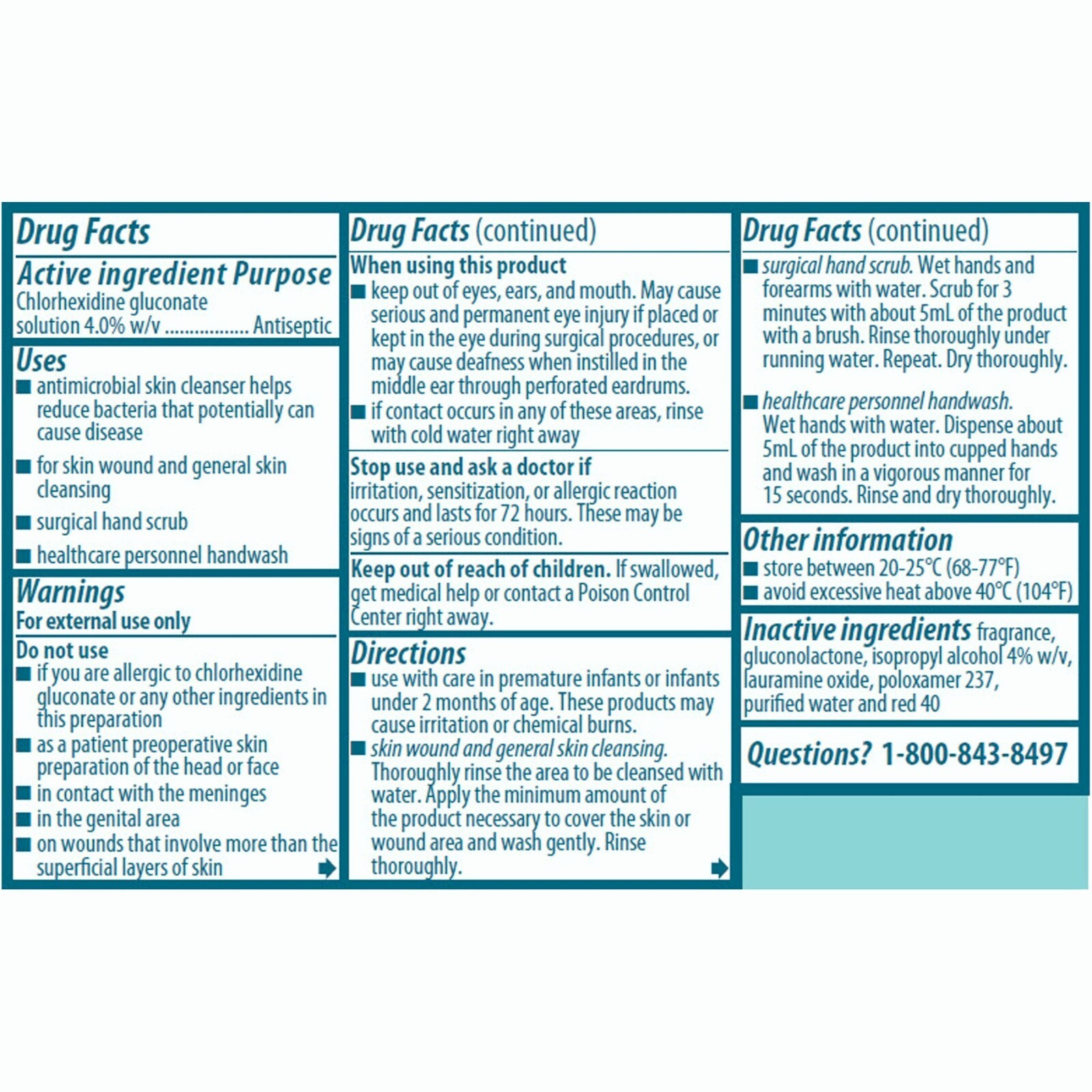 3 Pack Hibiclens Antiseptic Antimicrobial Skin Cleanser Soap, 8 oz