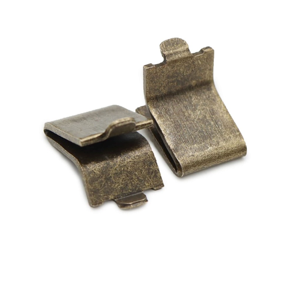 Adjustable Steel Pilaster Shelf Clip Support, Shelving Bracket Clips Bronze