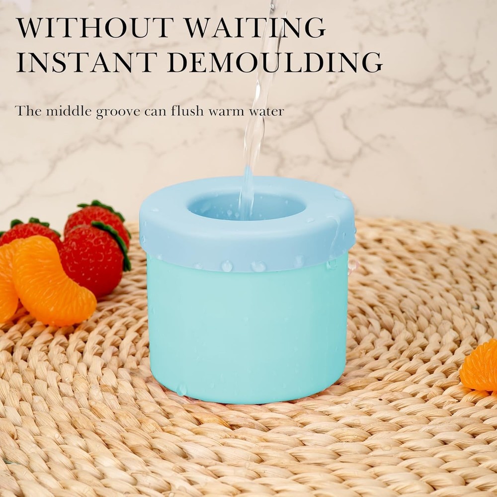 Silicone Ice Cube Mold Round Ice Maker - DIY Ice Bucket Barware Tools*