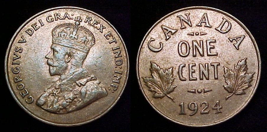CANADA 1924 One Cent XF