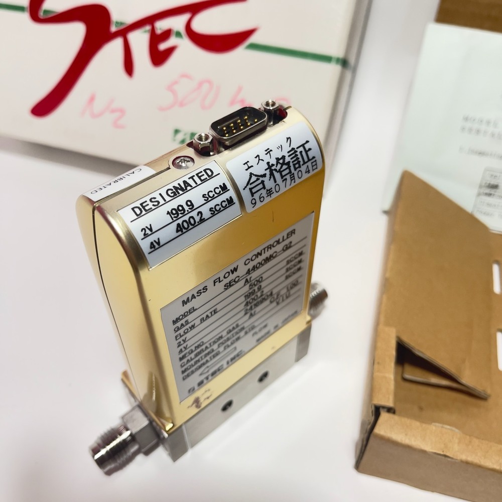 STEC SEC-4400MC-G2 Mass Flow Controller MFC 500 SCCM Ar Argon w/ Inspection cert