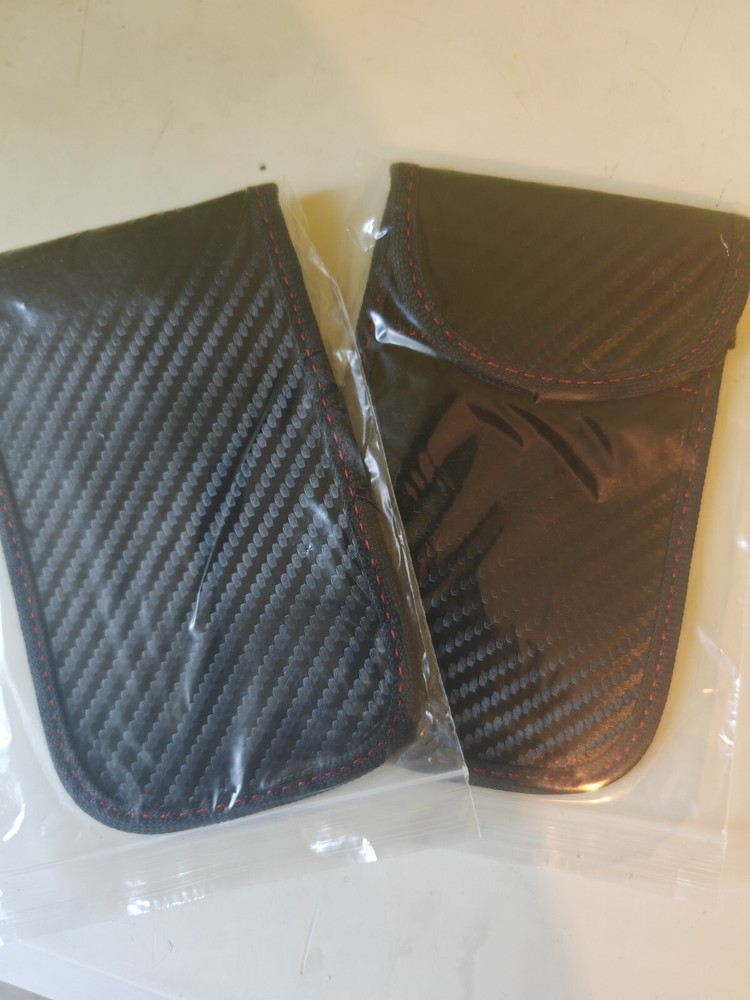 2 Pack Car Key Signal Blocker Case Faraday Cage Pouch Keyless RFID Blocking Bag