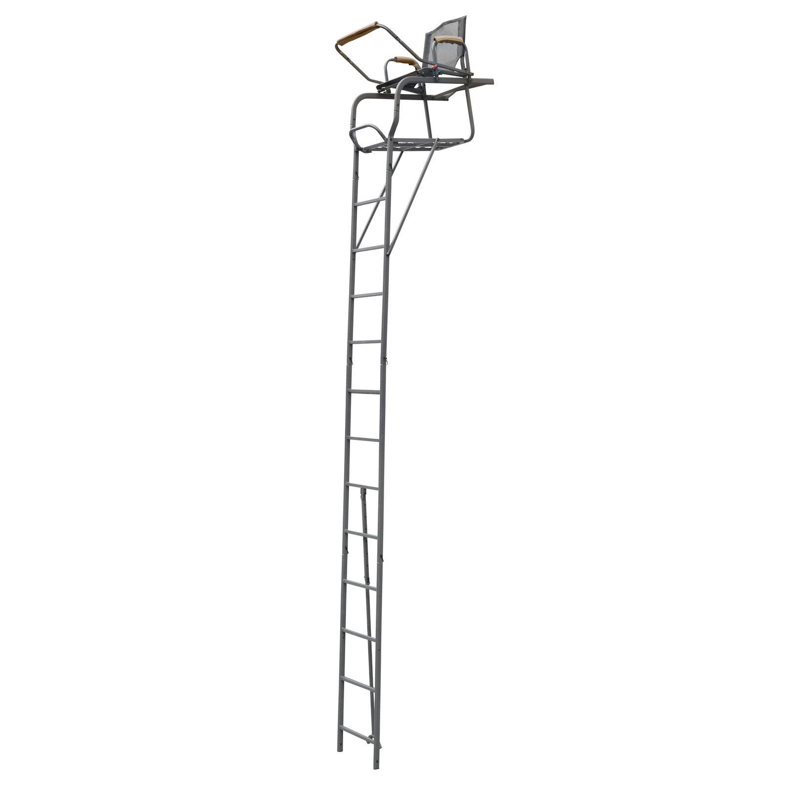 Lightweight Portable Hunting Tree Stand Ladder& Shooting Rail Climbing Mesh Seat