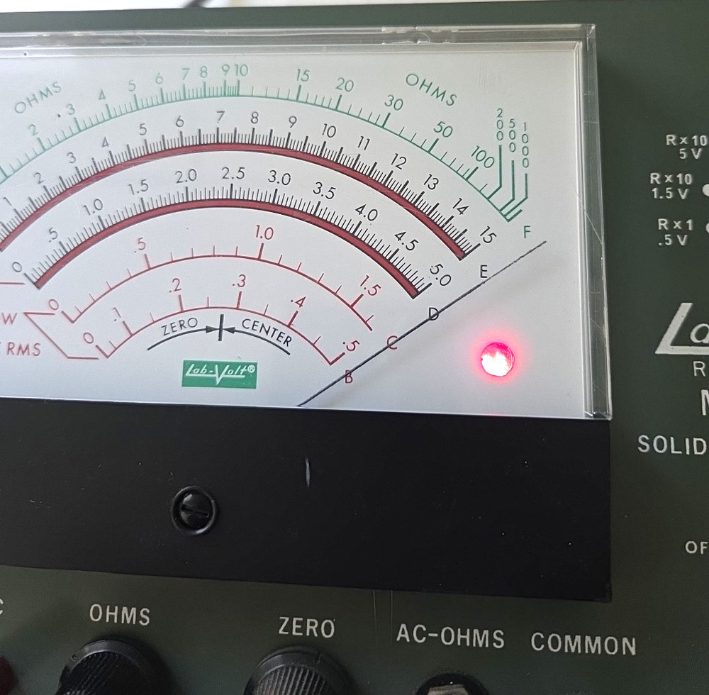 * WORKING Lab-Volt Model 280B Solid State Meter Panel analog FET multimeter-RARE