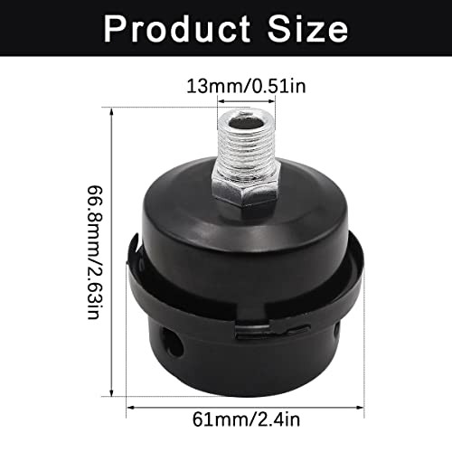 2 pcs Thread Air Compressor Silencer, Air Compressor Intake Filter Sound 1/4"