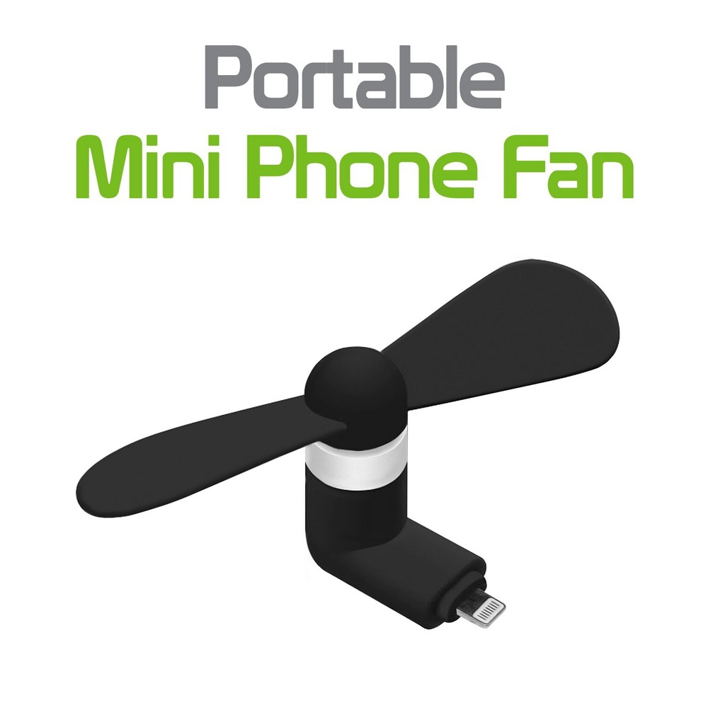 Mini Portable USB Fan Compatible with Apple iPhone 14 Pro Max Plus 13 Pro Max