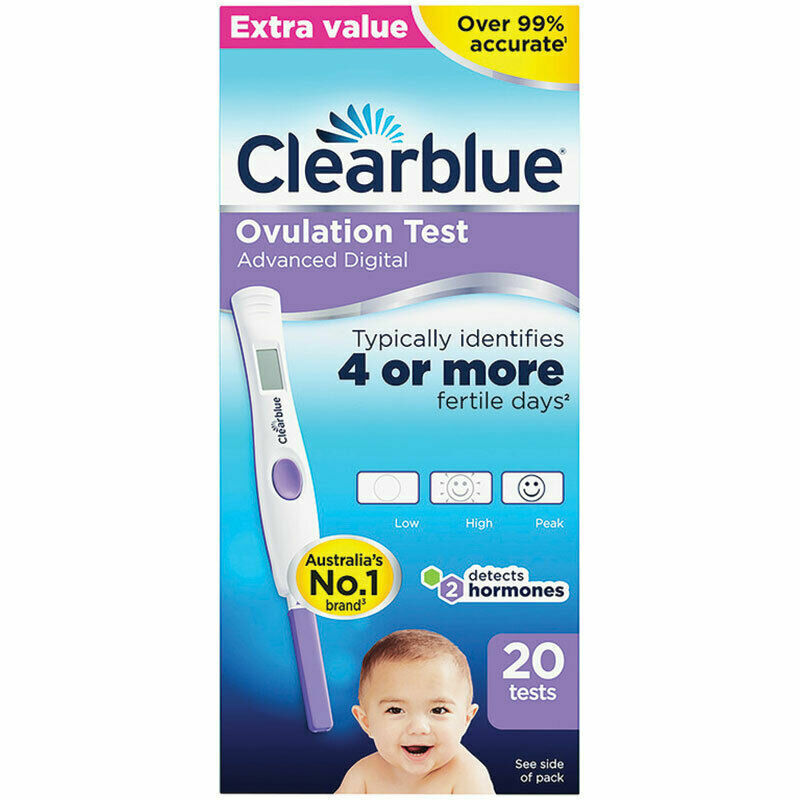 Clearblue Ovulation Advanced Digital Over 99% Accurate Extra Value 20 Tests NEW