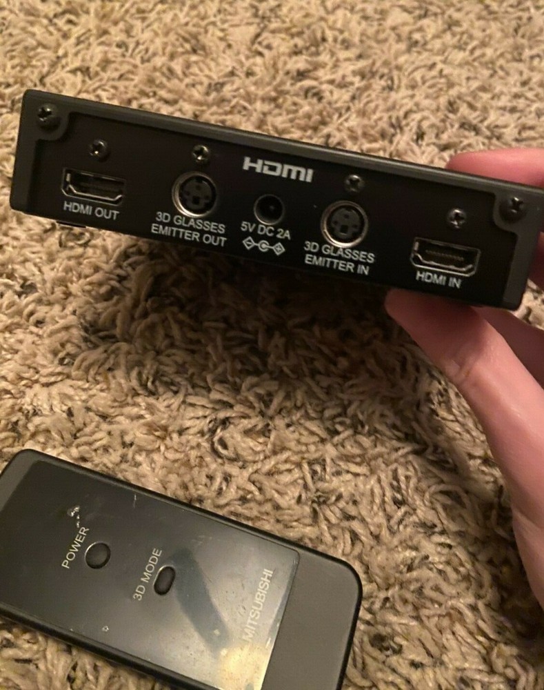 Mitsubishi Electric 3D Adapter Console Box 3DA-1 with Remote (UNTESTED) (READ)