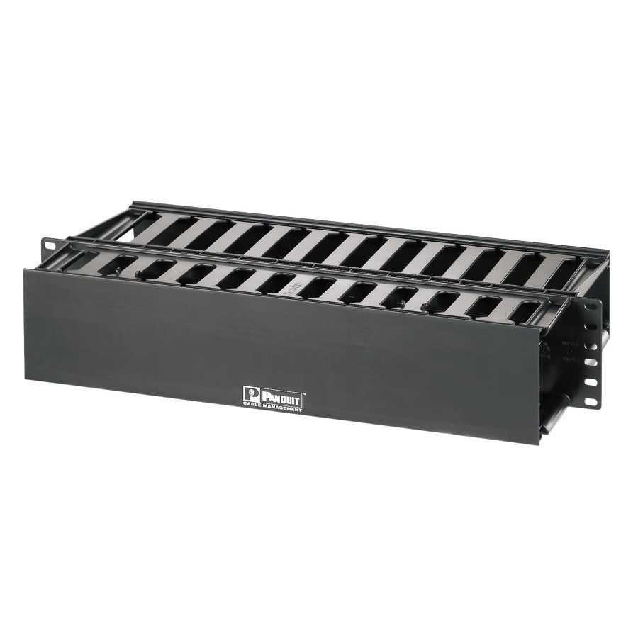 Panduit WMP1E Horizontal Dual-Sided Manager 2RU 8.9" Depth Black