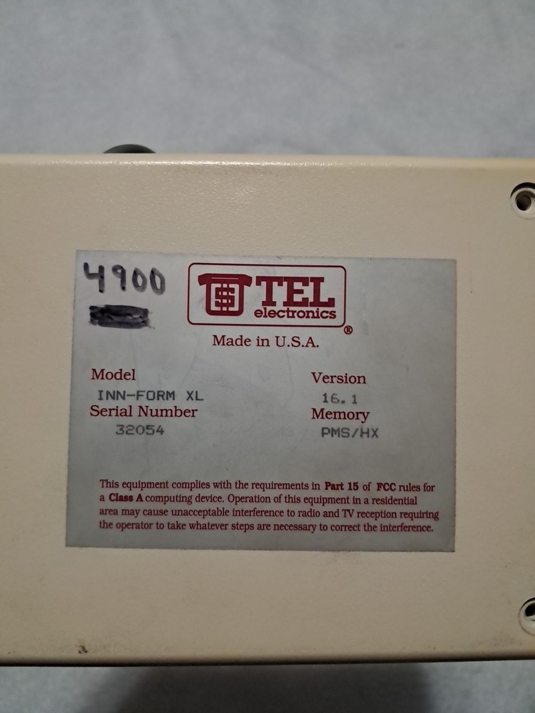 TEL electronics Inn-Form XL v16.1 Untested