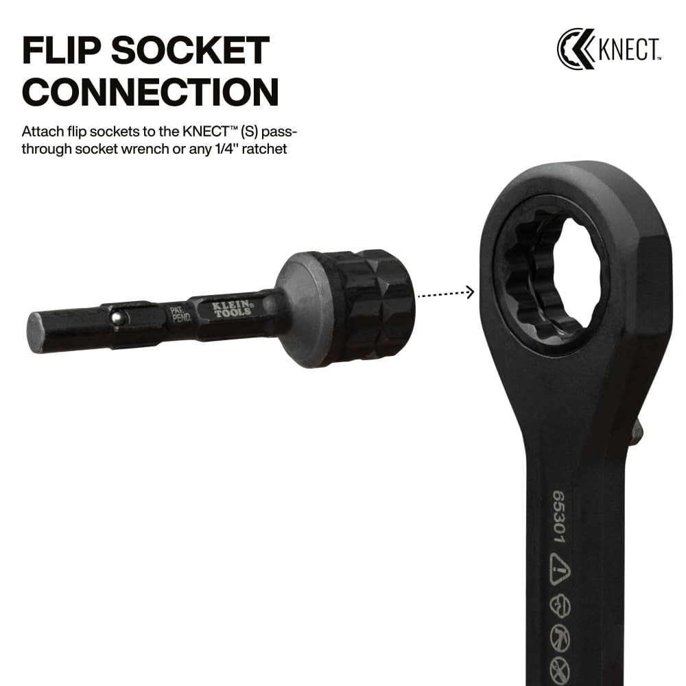 Klein Tools 65KADPS KNECT (S) Impact Socket Adapter Set, 4 1/4-Inch