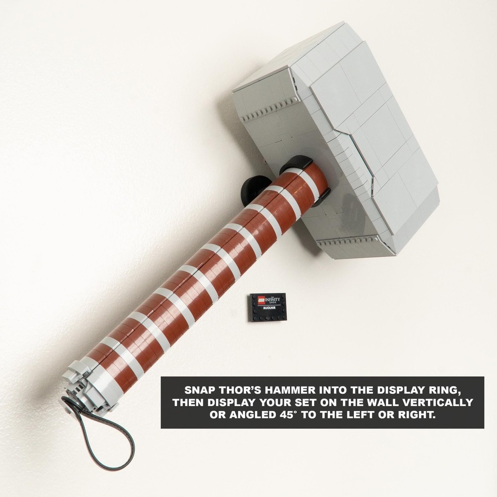 Wall Mount for LEGO Marvel Thor's Hammer-76209