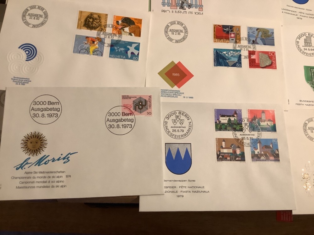 Switzerland postal covers 16 items Ref A2165
