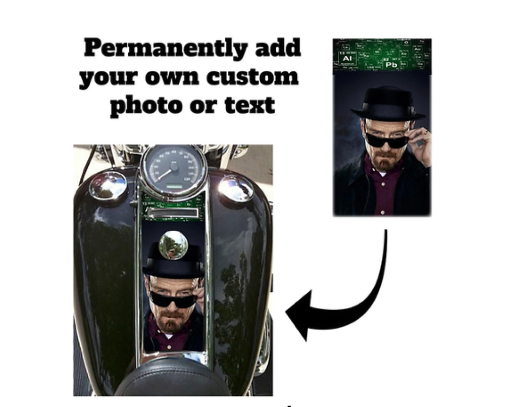 Custom Design Dash Insert. Fits 2008-2023+ Harley Davidson Road King Dash