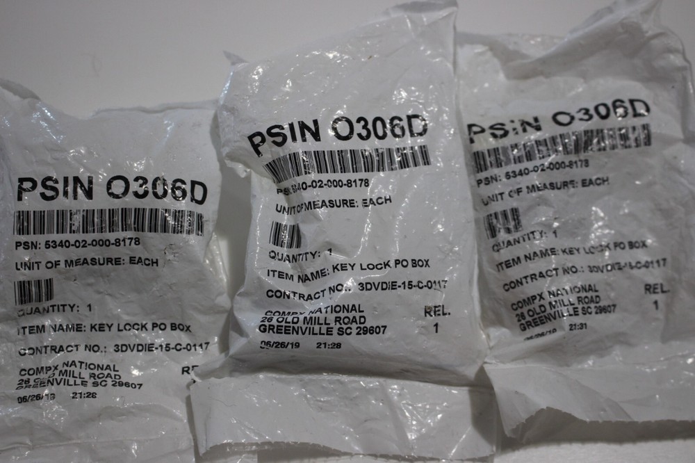 KEY LOCK FOR MAILBOX O306D 3-PACK 2 KEYS EACH