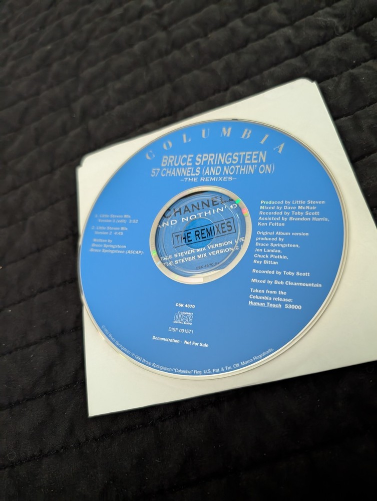Bruce Springsteen 57 Channels Promo CD Single Mixes