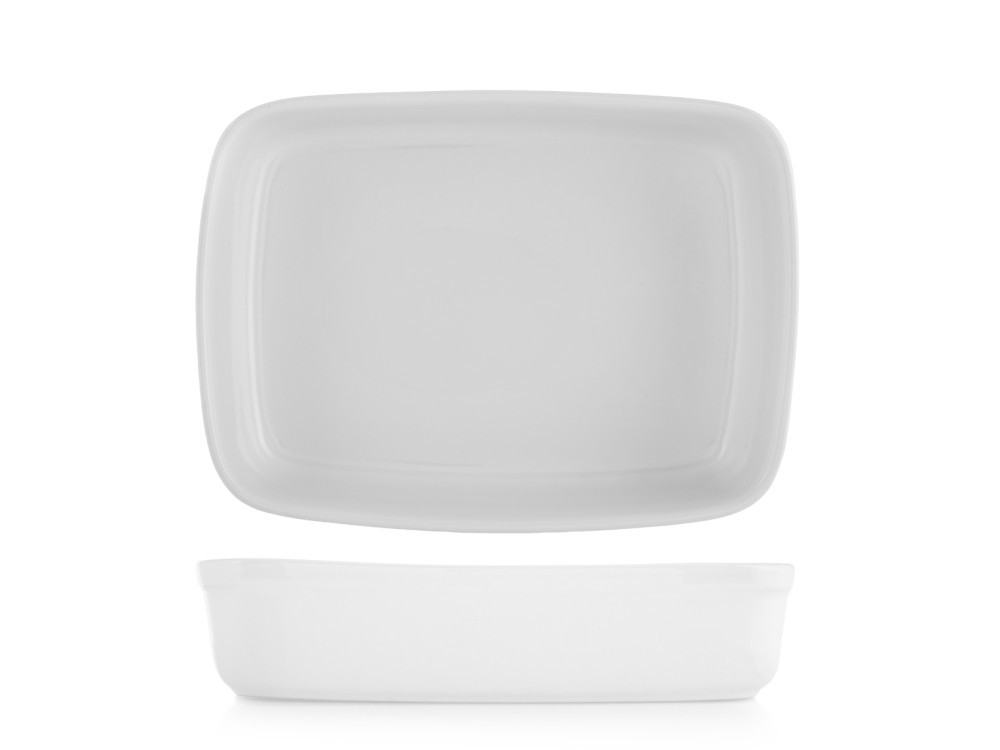 Home Rectangular White Ceramic Baking Dish 30X22X6.5 Cm