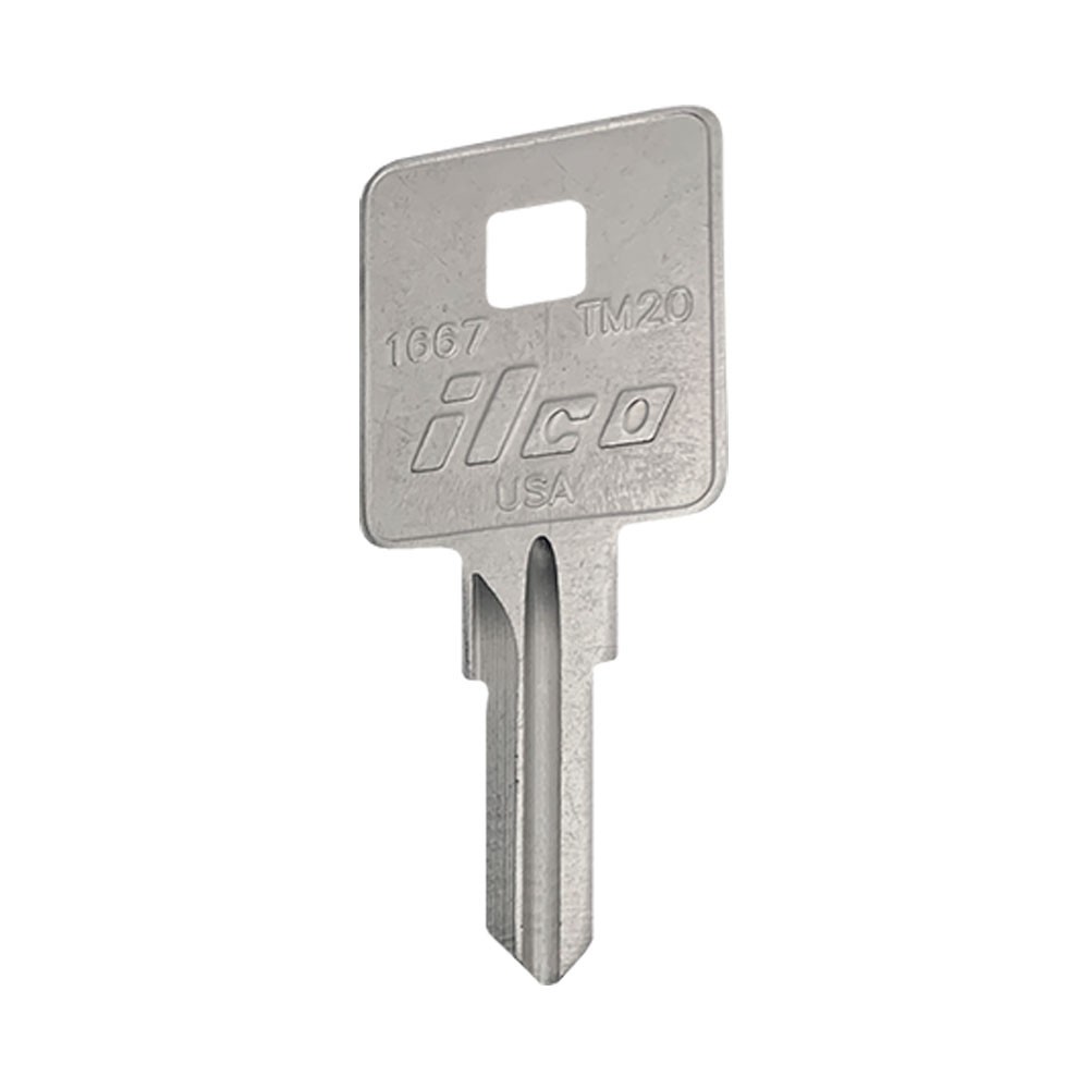 TM20 / 1667 Key Blank  Nickel