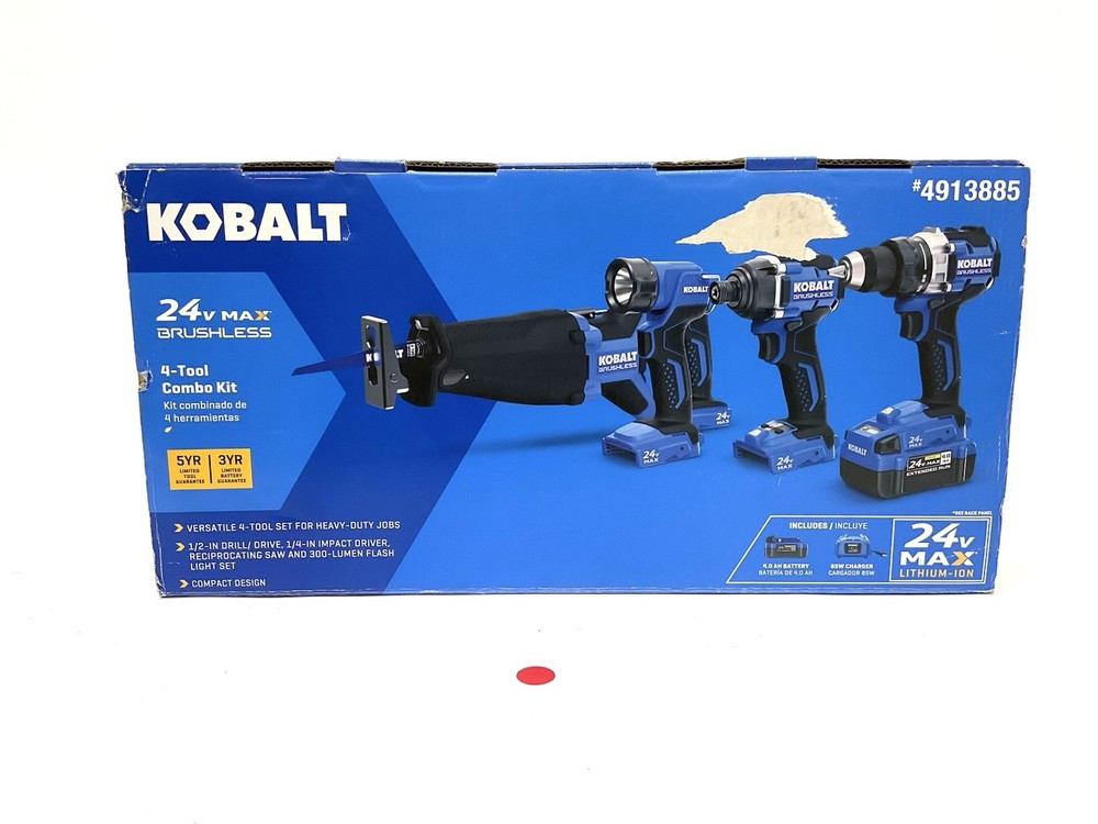 Kobalt 4913885 Four Tool Combo Kit 10236830-8