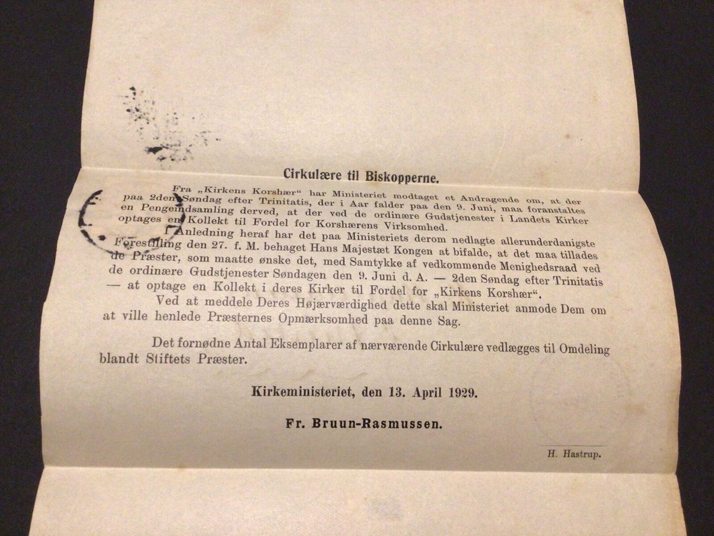 Denmark Hillerslev 1924 document letter postal cover Ref 59500