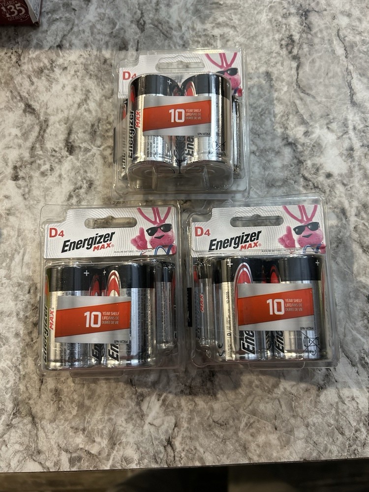 Energizer Max D Alkaline Batteries 12 Pack