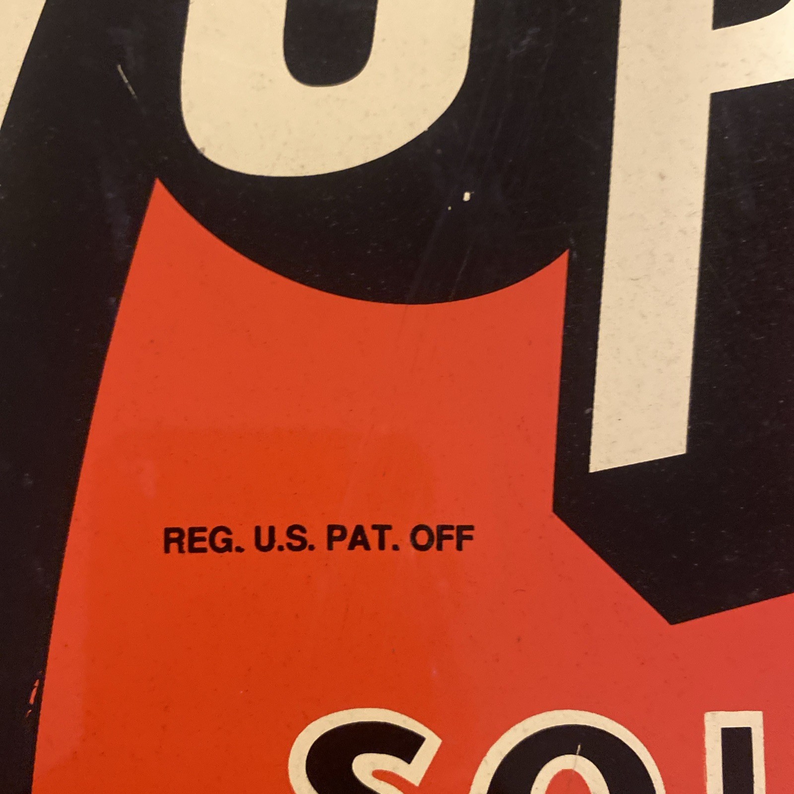 STOUT SIGN CO. LIMITED EDITION DOUBLE SIDED 7UP FLANGE SIGN 1964 Made In USA!!