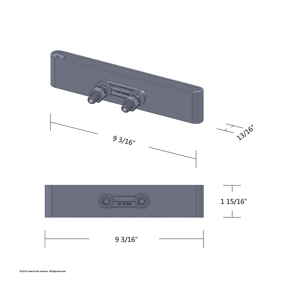 9" Double Face Light Bar Housing Only