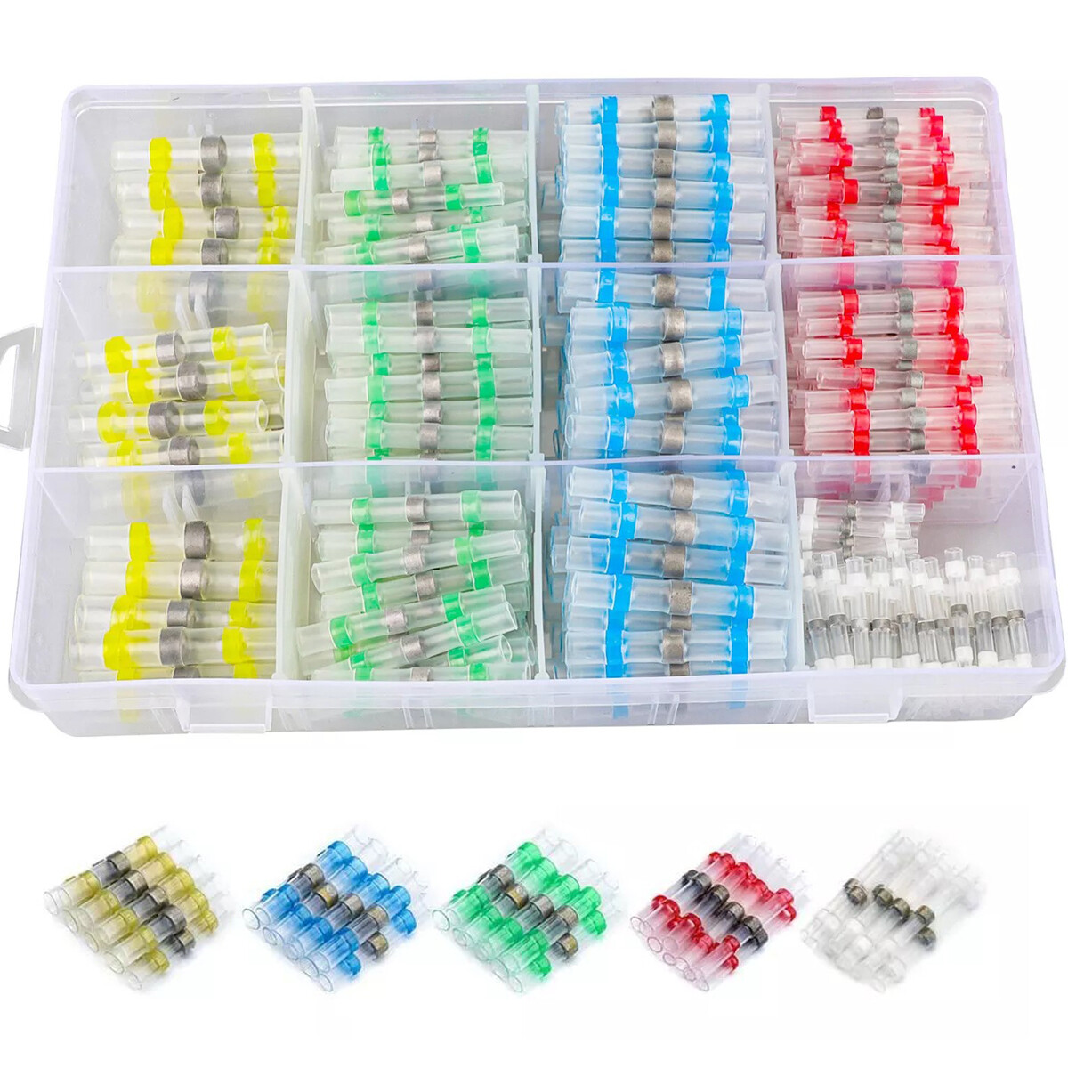 500/250PCS Waterproof Solder Stick Seal Sleeve Heat Shrink Butt Wire Connectors