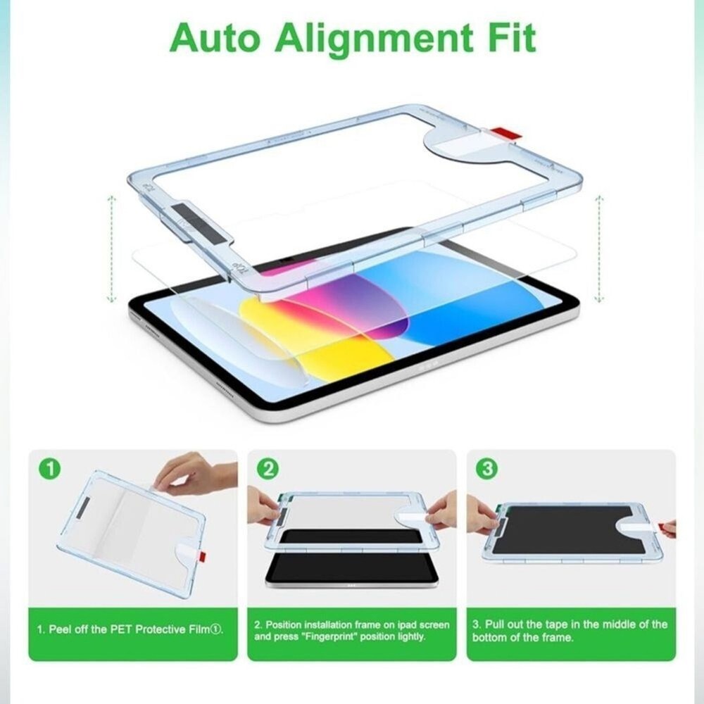 EZ Kit Glass Screen Protector Compatible with iPad Pro 12.9” 3rd, 4th, 5th, 6th