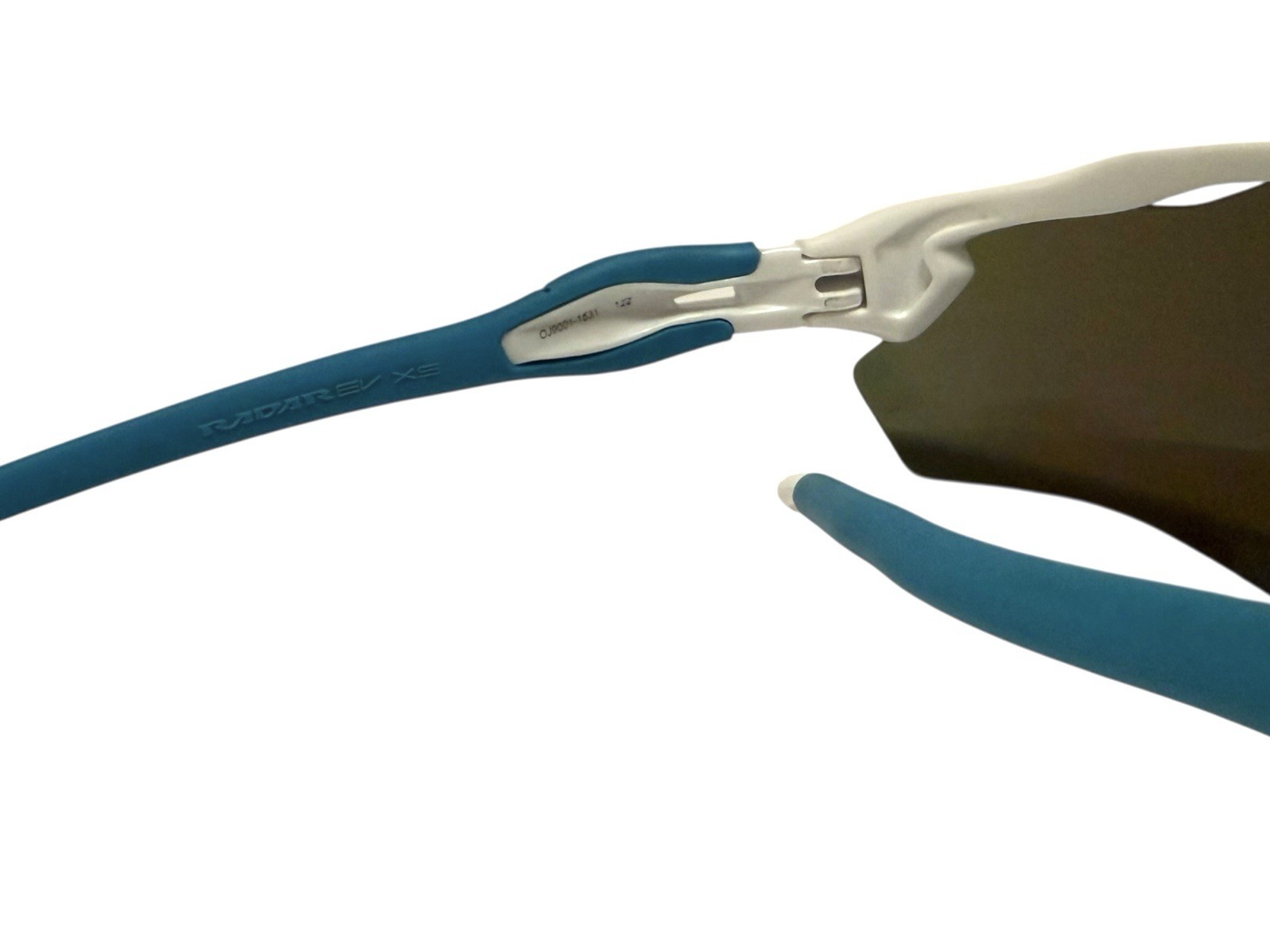 Oakley Radar EV XS OJ9001 White Blue Iridium Shield Sunglasses Cycling Youth TLC