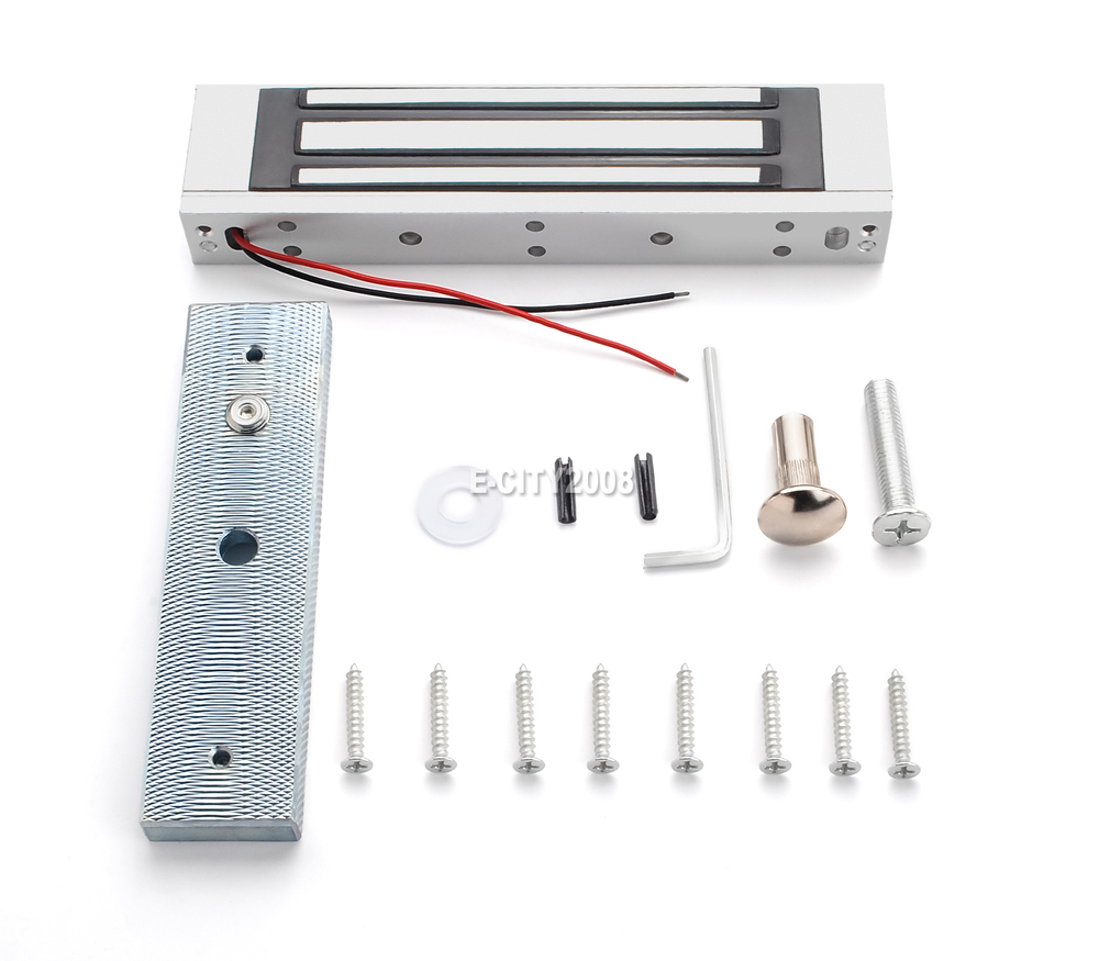 Door Access Control System Kit, 180KG Electric Magnetic Lock, 2 Remote Controls