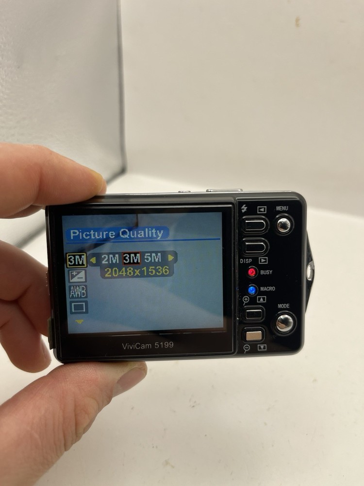 Vivitar ViviCam 5199 Digital Camera 5MP Black – Fully Working – Compact Camera