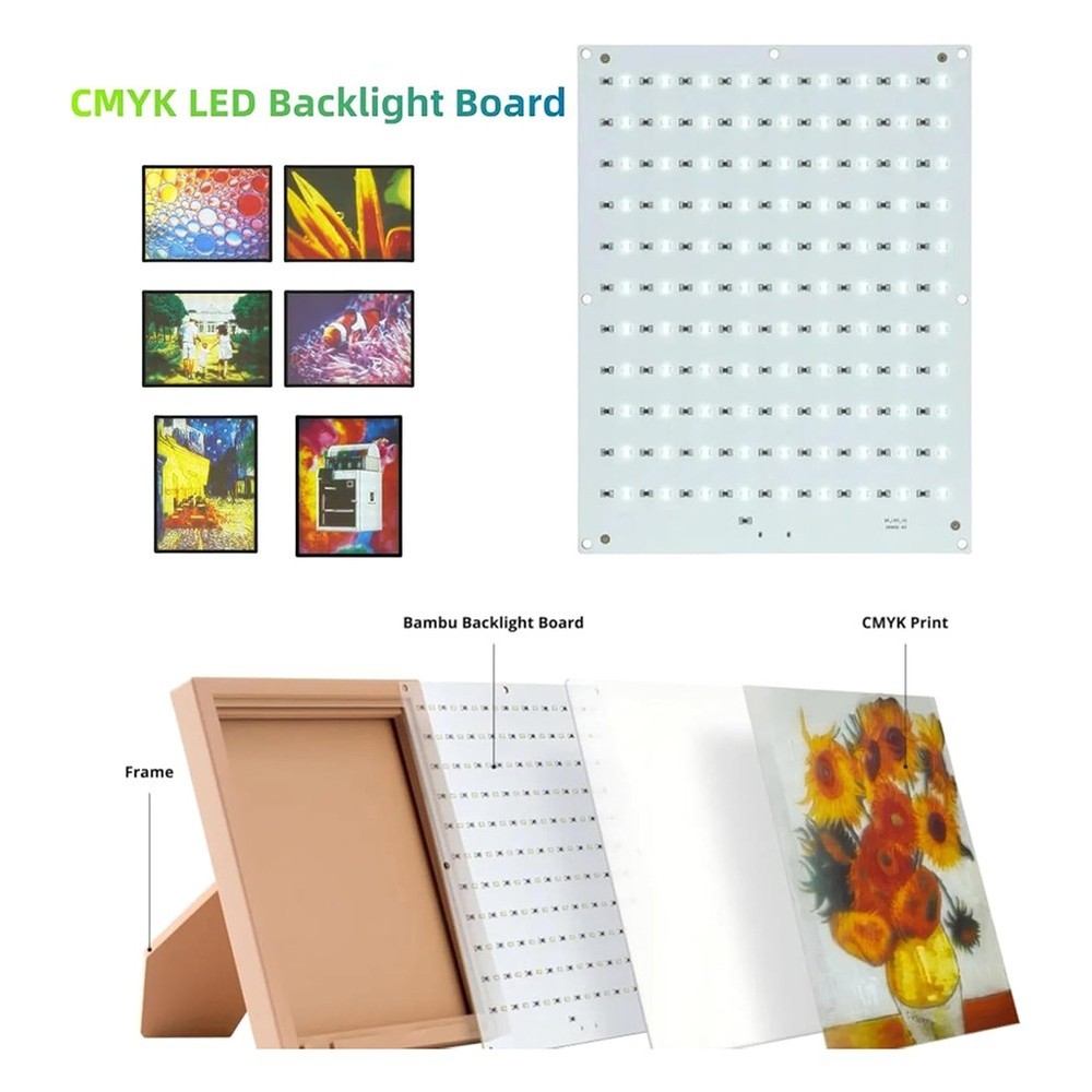 For 3D Printer Lithophane LED Backlight Board Kit USB C DIY3908