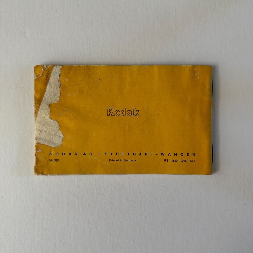 Kodak Instamatic 324 Camera Instruction Manual
