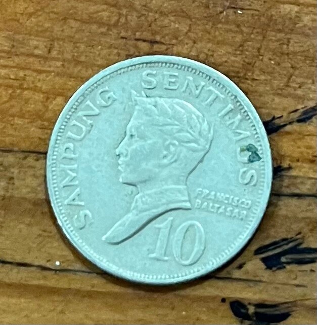 1968 Philippines Coin 10 Sentimos