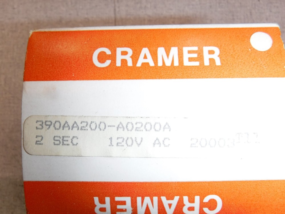 Cramer Time Delay Relay 390AB300-A0200A 30 second