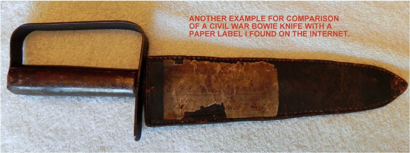 IXL 9 INCH STAG CIVIL WAR SIEGE OF VICKSBURG MISS. JULY 4,1863 BOWIE KNIFE