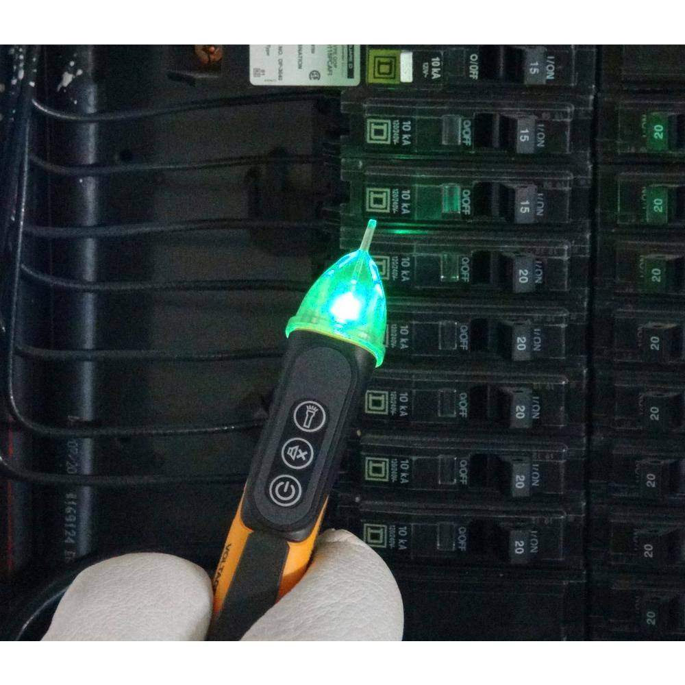 Single Range 50-Volt to 1000-Volt Non-Contact Voltage Sensor with Flashlight