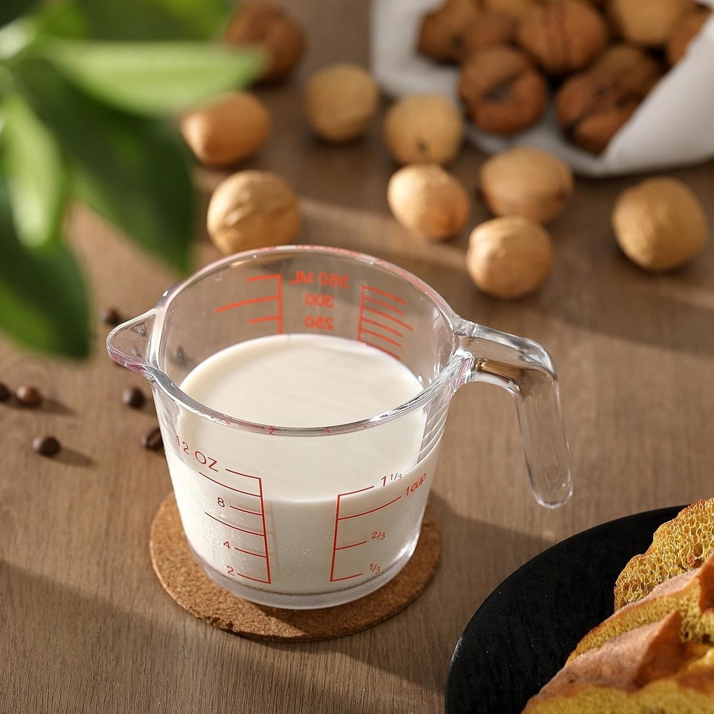 Glass Measuring Cup For Baking and Cooking, kitchen Essentials Tools