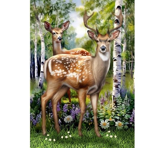 Deer in Forest Garden Flag Deer Forest