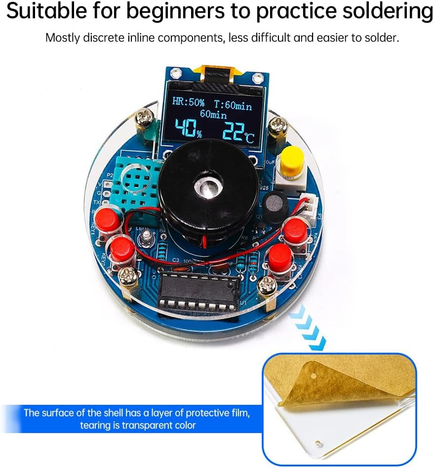 STEM Electronic DIY Kit Humidifier Soldering Project Kit Temperature OLED Displ