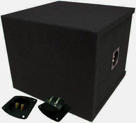 Car Audio Single 10" Vented Square Paintable Sub Box fits Kicker L7 Subwooofer
