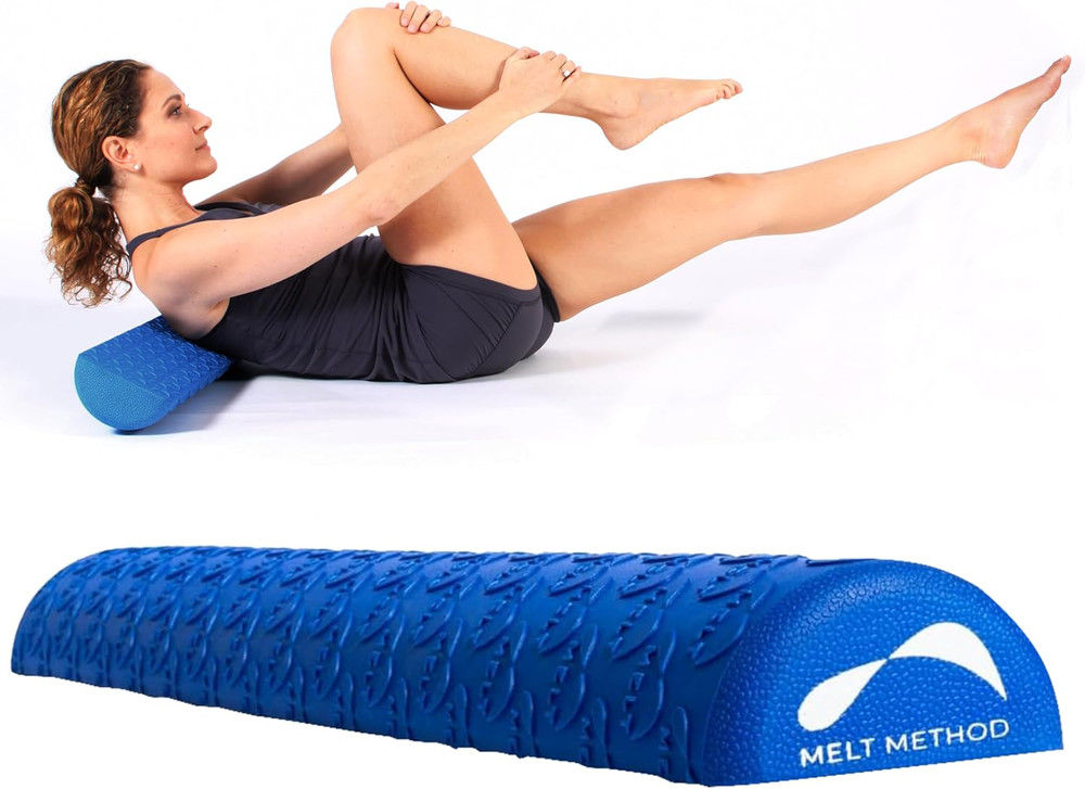 36 Inch Half Foam Roller for Back W/Fasciatherapy Technology - Low Density Soft