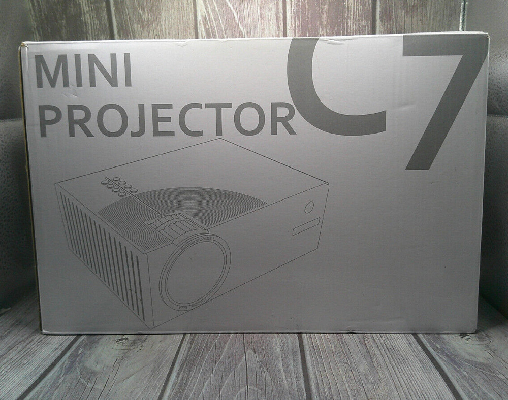 C7 Wireless Mini Projector, Black