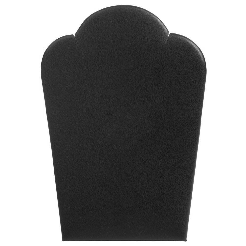 1 Small Black Leatherette Necklace Pendant Easel Back Display 3 3/4"W x 5 1/4"