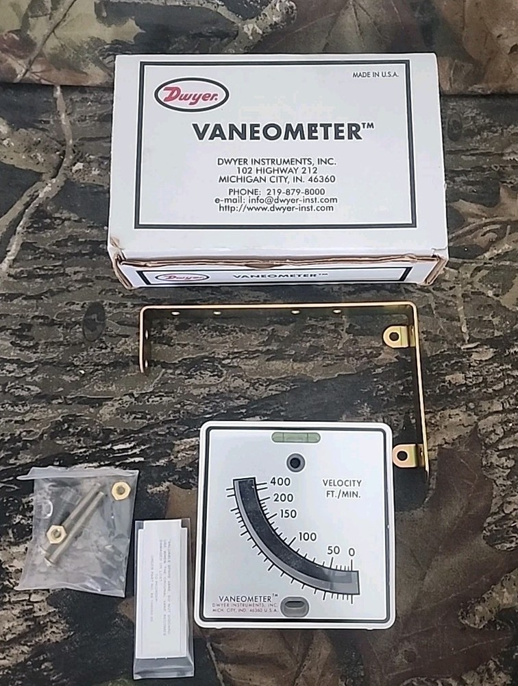 NOS Dwyer Instruments Inc. Vaneometer 480 Swing Vane Anemometer